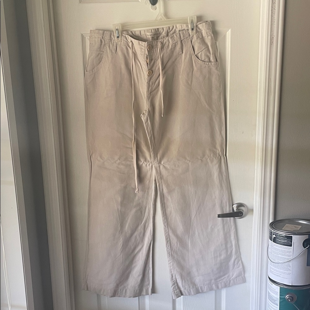 Body Central Light Khaki linen pants